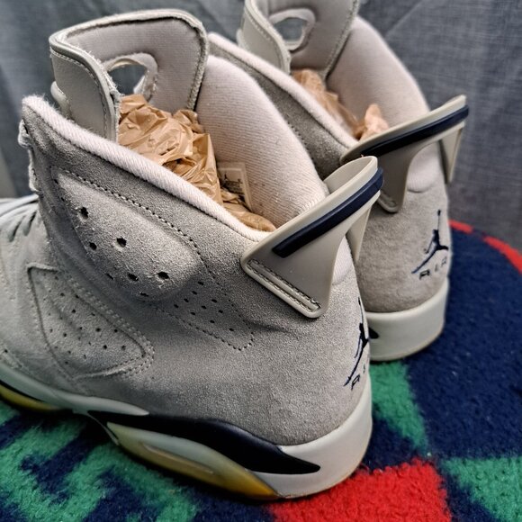 %Nike Air Jordan 6 Retro Georgetown Men\'s Size 10.5 OG Gray AJ19 main image 4
